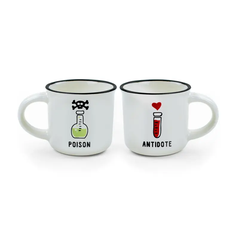 Legami Espresso for Two Set di 2 Tazzine Poison & Antidote