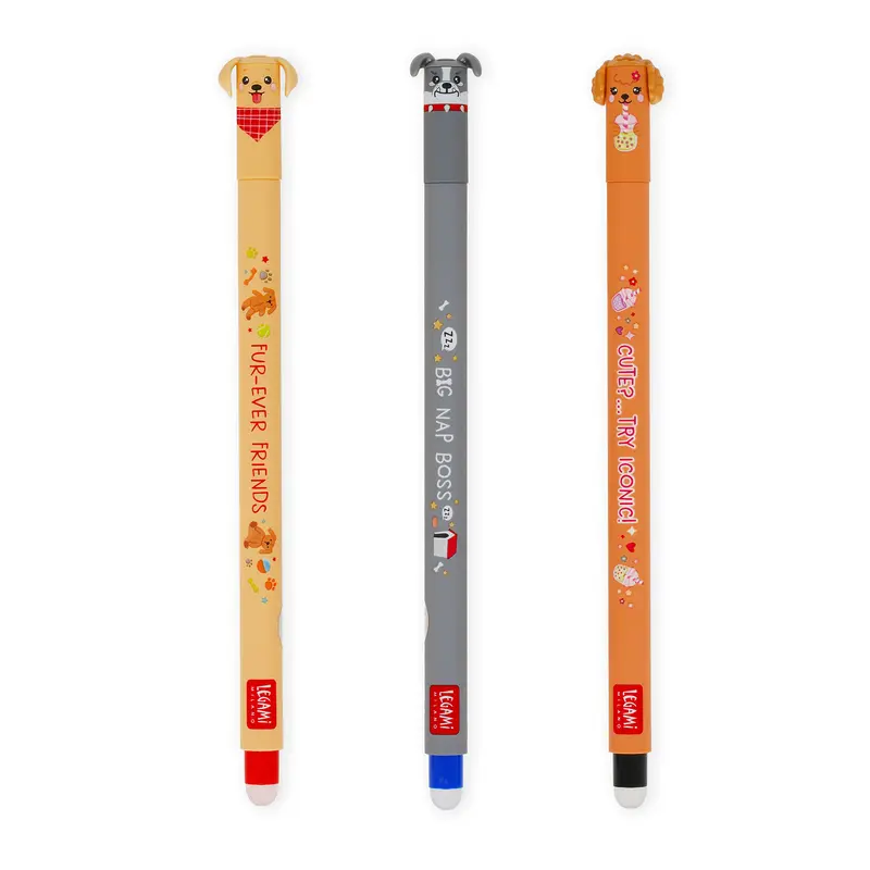 Legami Fur-ever Friends Set 3 Penne Cancellabili