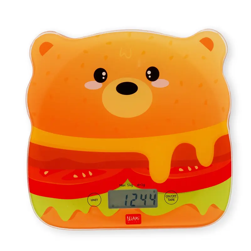 Legami Kitchen Scale Bilancia da Cucina Digitale Hamburger