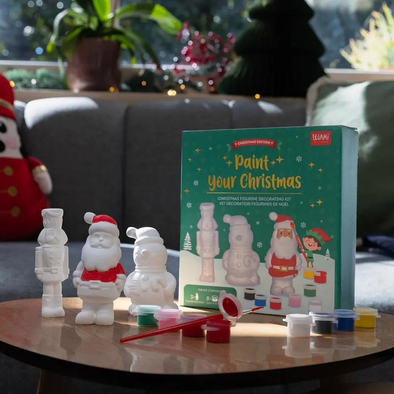 Legami Paint Your Christmas - Kit Decorazione Statuette di Natale