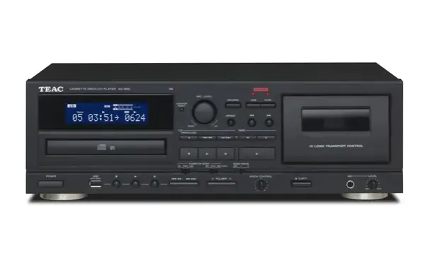 Lettore CD e cassette con USB nero TEAC AD-850-SE