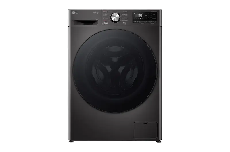 LG F2V7SLIM9B lavatrice Caricamento frontale 9 kg 1160 Giri/min Nero