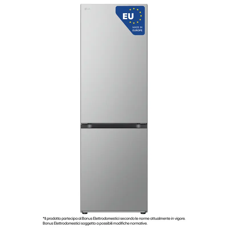 LG GBV3100APY Frigorifero combinato, Classe A, 344L, Door & Linear Cooling, Fresh Converter, Smart Diagnosis, Silver