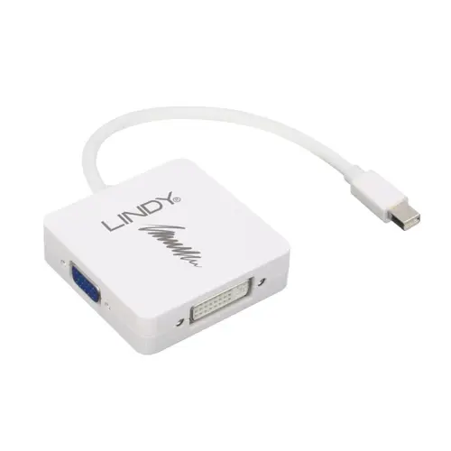 LINDY ADATTATORE MINI-DP A HDMI 4K30/DVI/VGA
