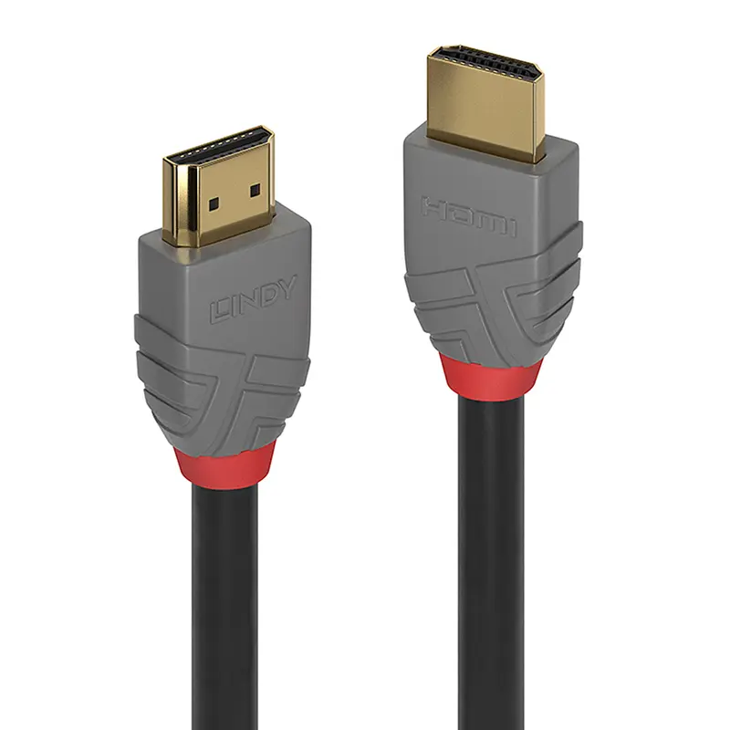 LINDY CAVO HDMI HIGH SPEED ANTHRA LINE 1MT SUPPORTA RISOLUZIONE UHD FINO A 4K
