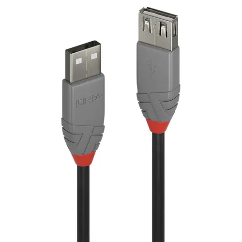 LINDY CAVO PROLUNGA 2M USB 2.0 KABEL AM/AF ANTHRA
