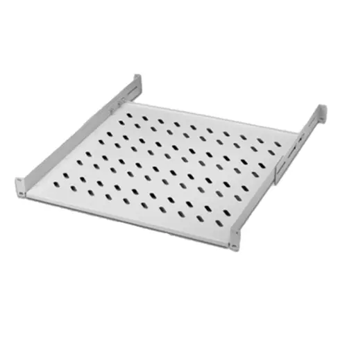 LINK RIPIANO PER ARMADIO 19" 1 UNITA PROFONDITA 450 MM. (UNIVERSALE) 4 ATTACCHI, BIANCO