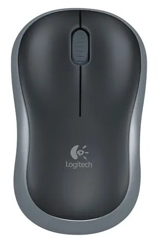 LOGITECH MOUSE WIRELESS M185 FULL-SIZE, OTTICO, USB, GRIGIO