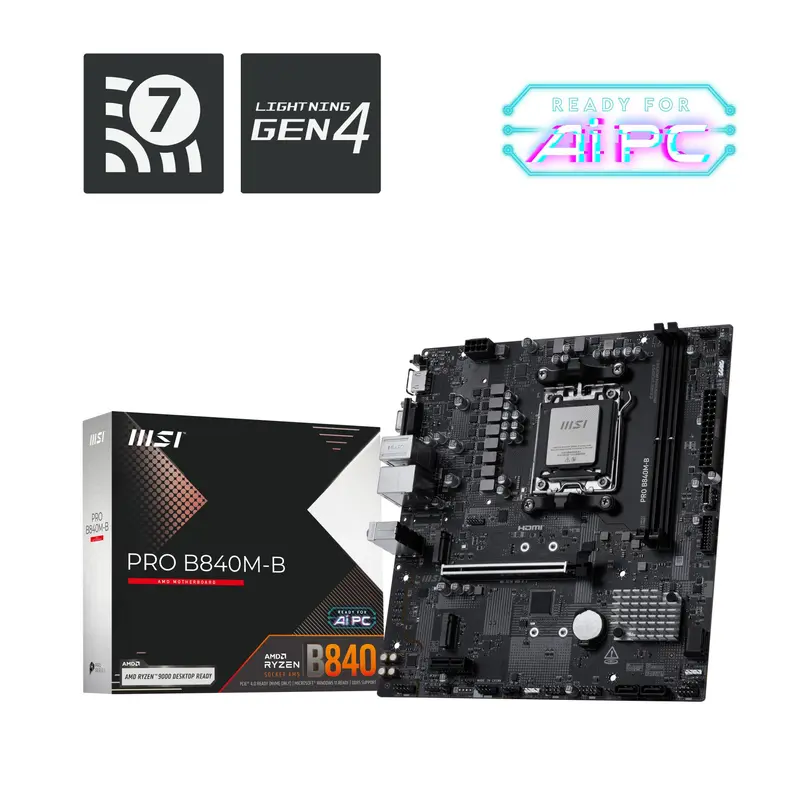 MOTHERBOARD MSI SK-AM5 B840M-B