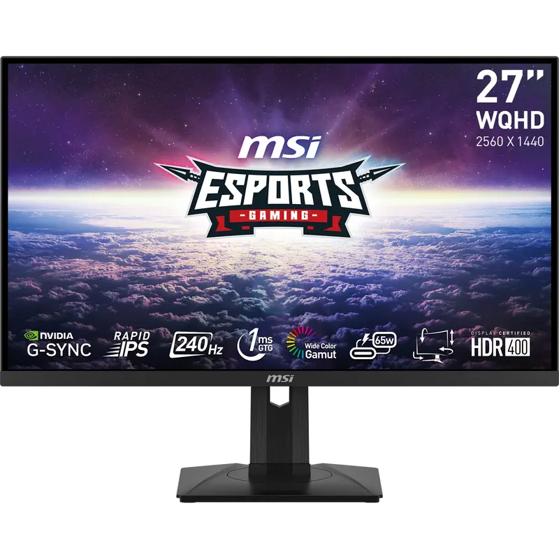 MSI G274QPXDE Monitor PC 68,6 cm (27") 2560 x 1440 Pixel Wide Quad HD LCD Nero