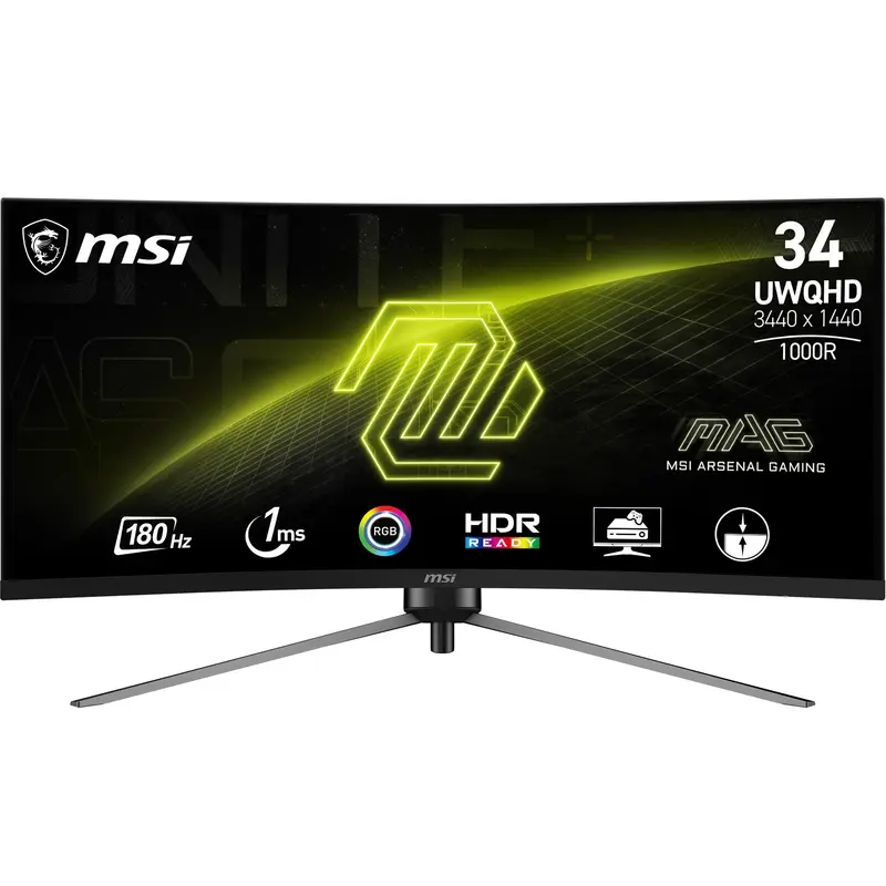 MSI MAG 345CQRDE Monitor PC 86,4 cm (34") 3440 x 1440 Pixel UltraWide Dual Quad HD Nero