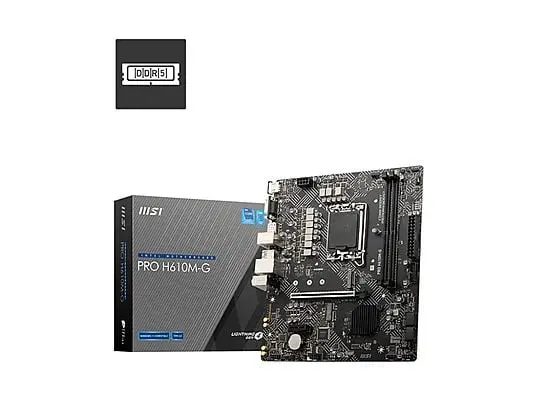 MSI MB H610, PRO H610M-G DDR5, LGA 1700, 2DDR5,1PCI-Ex16,1PCI-Ex1,2M.2, 4SATA3