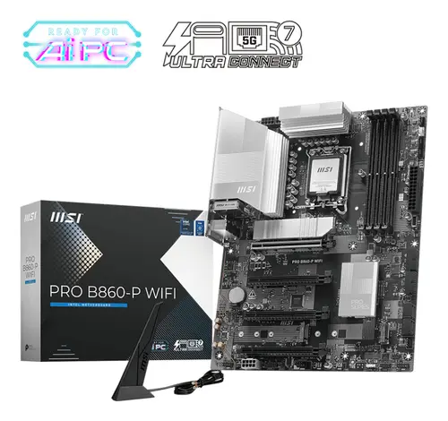 MSI MB INTEL PRO B860-P WIFI ATX DDR5, 2PCI-Ex16, 2PCI-Ex1, 4SATA3