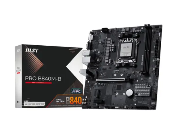 MSI MB MS-7E76PRO B840M-B601-7E76-020,21801-7E76-002STD PRO B840M-B,B840,AM5,2DDR5,1PCI-Ex16,1PC