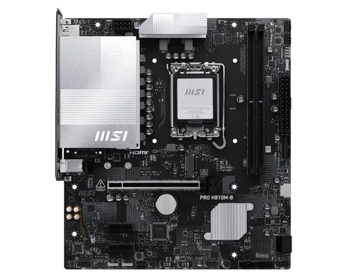 MSI MB PRO H810M-B601-7E64-010,13801-7E64-001STD PRO H810M-B, H810, LGA1851, 2DDR5, 1PCIe