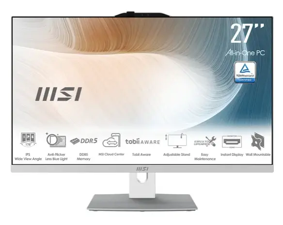 MSI Modern AM272P 1M-1290DE AiO 27" FHD Core 5 120U 16GB/512TB SSD Win11