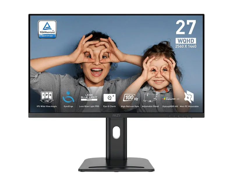 MSI Pro MP273QPDE E2 Monitor PC 68,6 cm (27") 2560 x 1440 Pixel Wide Quad HD LCD Nero