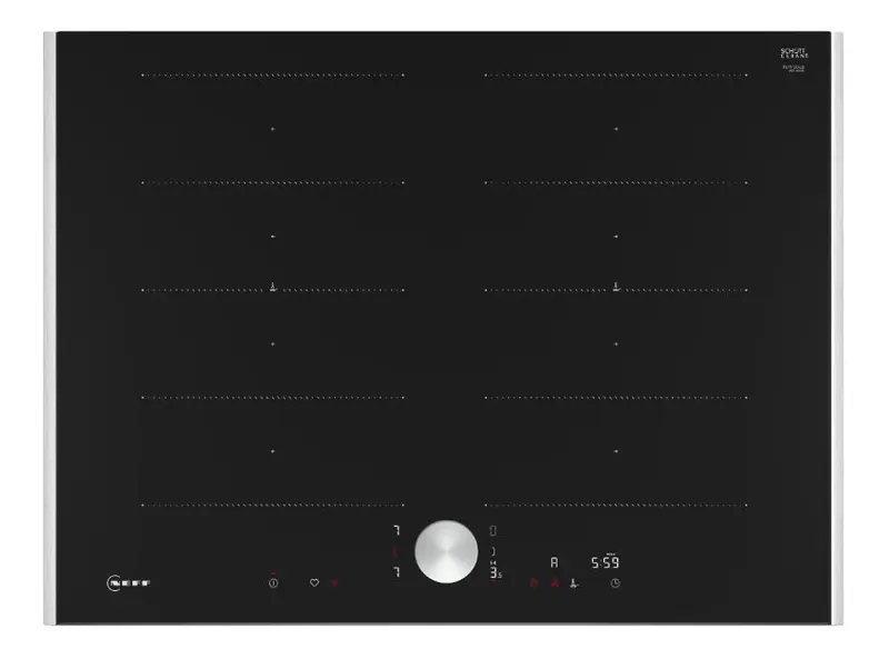 Neff T67TTX4L0 piano cottura Nero Da incasso 70 cm Piano cottura a induzione 4 Fornello(i)