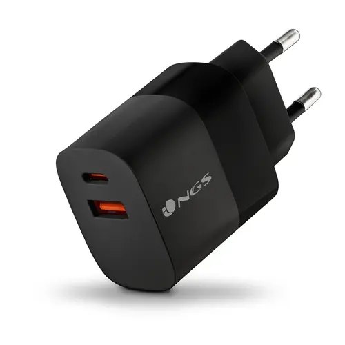 NGS CARICATORE DA PARETE ULTRAVELOCE DA 33W CON 2 PORTE