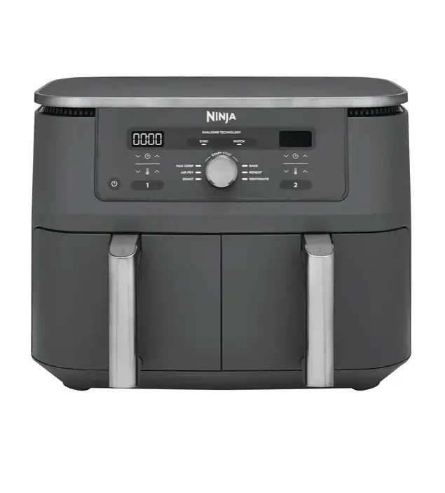 Ninja DZ400EU FlexDrawer MAX 6-in-1 Dual Zone Heißluftfritteuse 9,5 L Grau
