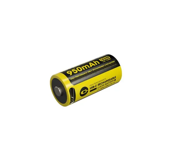 Nitecore 16340 NL169R 950 mAh con usc c