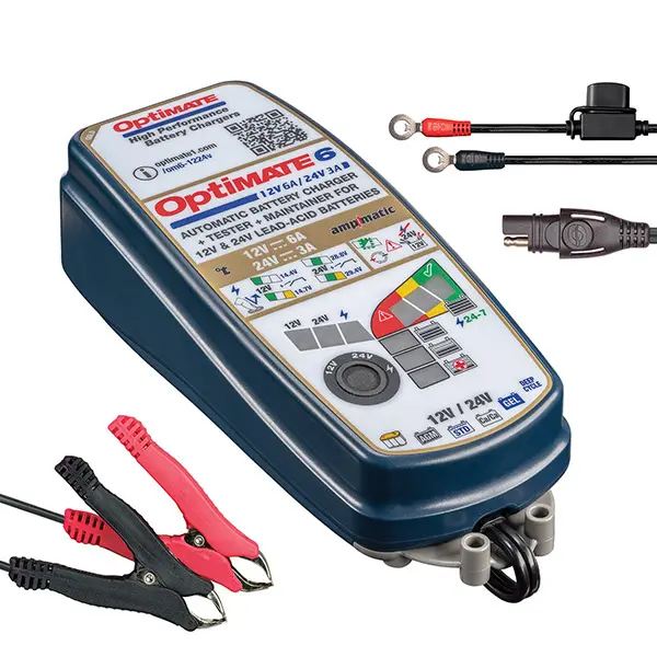 OptiMate 6 TM-391 Caricabatterie 12V 6A / 24V 3A
