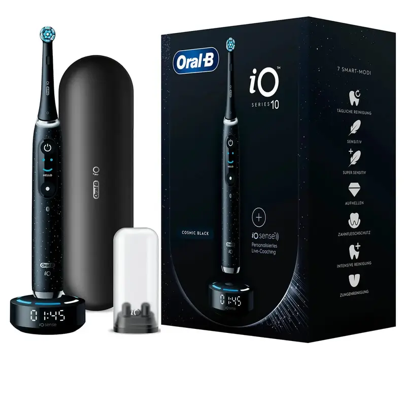 Oral-B iO Series 10 Adulto Spazzolino rotante-oscillante Nero
