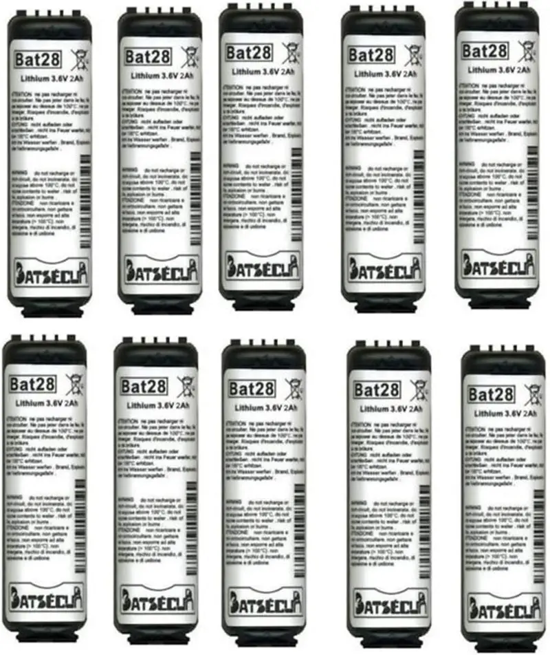 Pack 10 BATSECUR BAT28 3,6 V 2,7 Ah – BATLi28 BATLi38