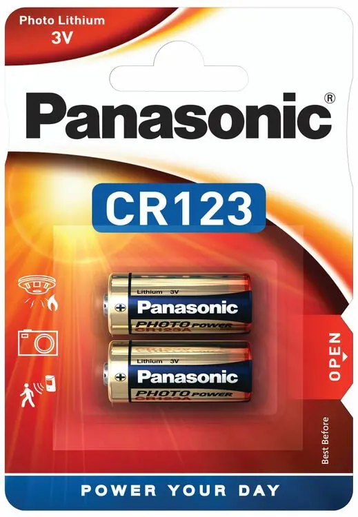 Panasonic CR123 blister 2 pz.