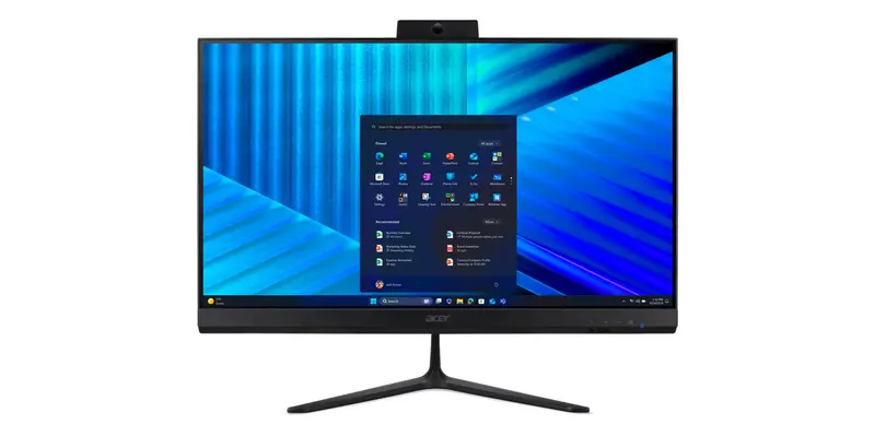 PC ACER ALLINONE INTEL CORE 5 120U RAM 16GB SSD 512GB 23.8 FULLHD W11 PRO BLACK PN