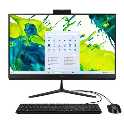 PC ACER ALLINONE INTEL CORE 5 120U RAM 16GB SSD 512GB 27.0 FULLHD W11 HOME BLACK PN