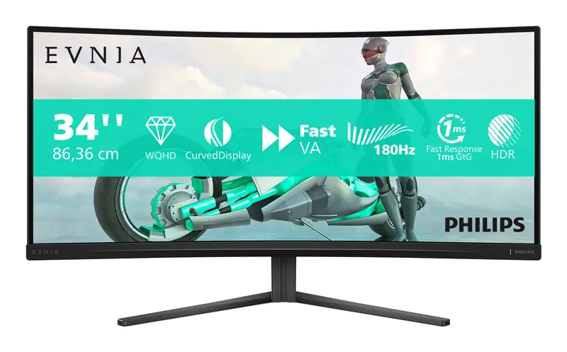 Philips Evnia 34M2C3500L/00 Monitor PC 86,4 cm (34") 3440 x 1440 Pixel Wide Quad HD LCD Nero