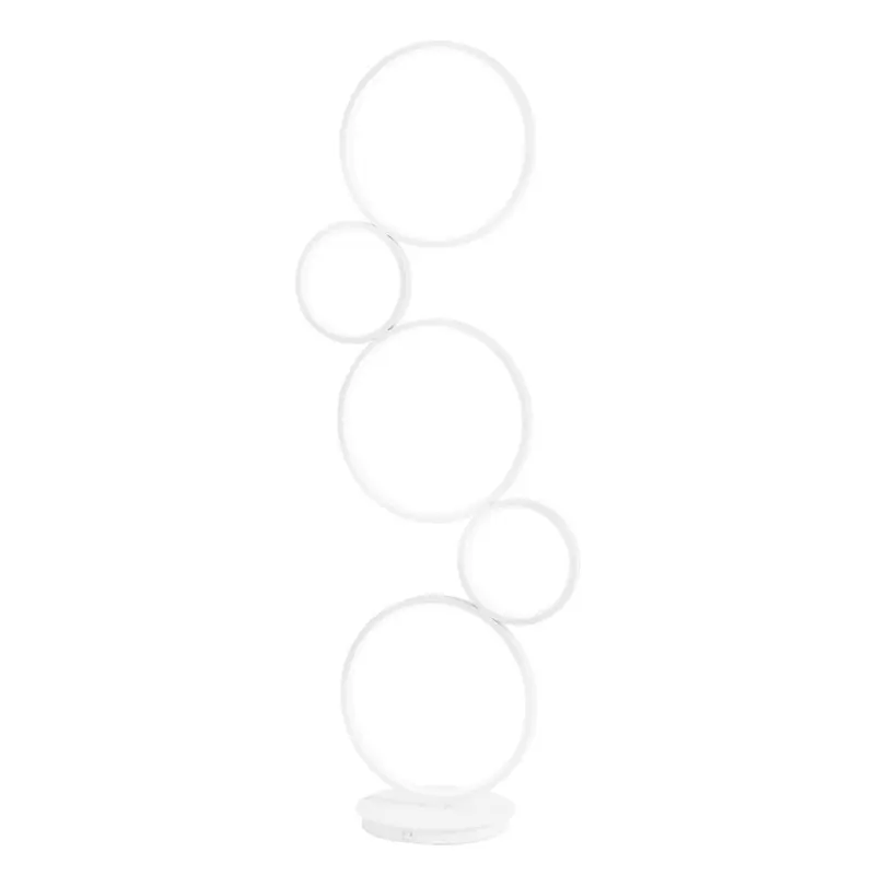 Piantana LED FREDY in alluminio bianco con struttura in silicone CCT h 117cm. LED-FREDY-PT5