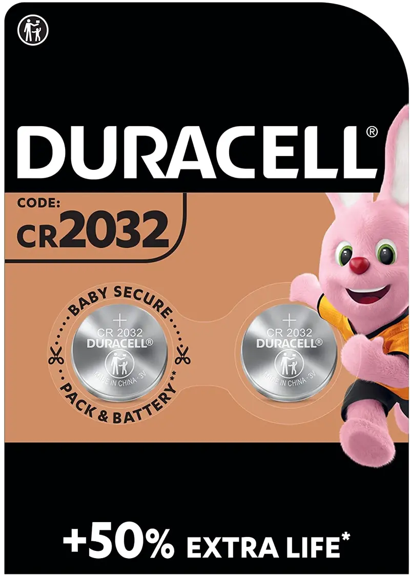 Pila al litio bottone duracell 3 V 2xcr2032