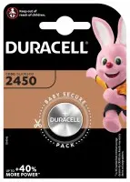 Pila al litio bottone duracell 3 V formato CR2450