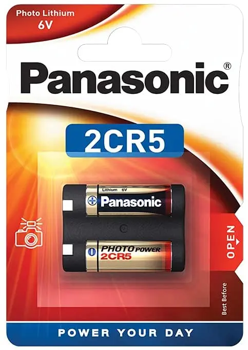 Pila al litio Panasonic 6 V formato 2cr5m
