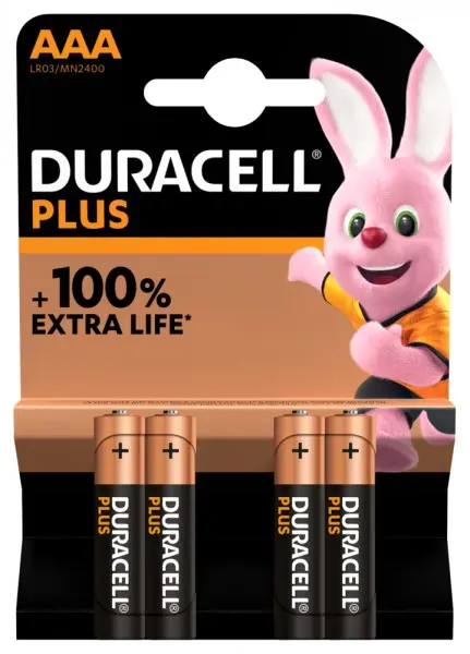 Pila alcalina duracell formato AAA blister 4 pz.