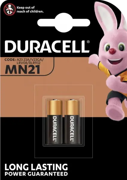 Pila alcalina duracell formato MN21 12 V blister 2 pz.