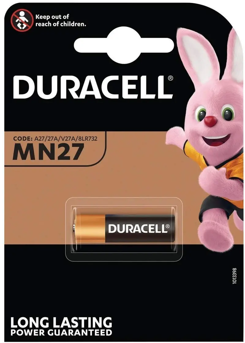 Pila alcalina duracell formato MN27 12 V