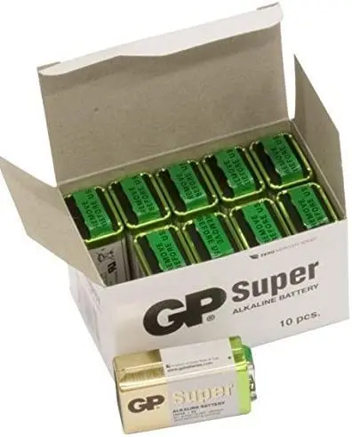 Pila Alcalina GP 9 V Bulk – 6LR61 / 1604 A