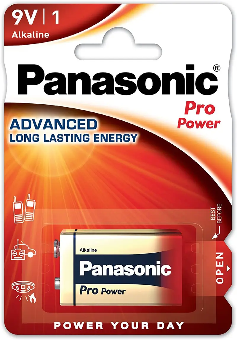 Pila alcalina Panasonic formato 9 V blist 1 pz.