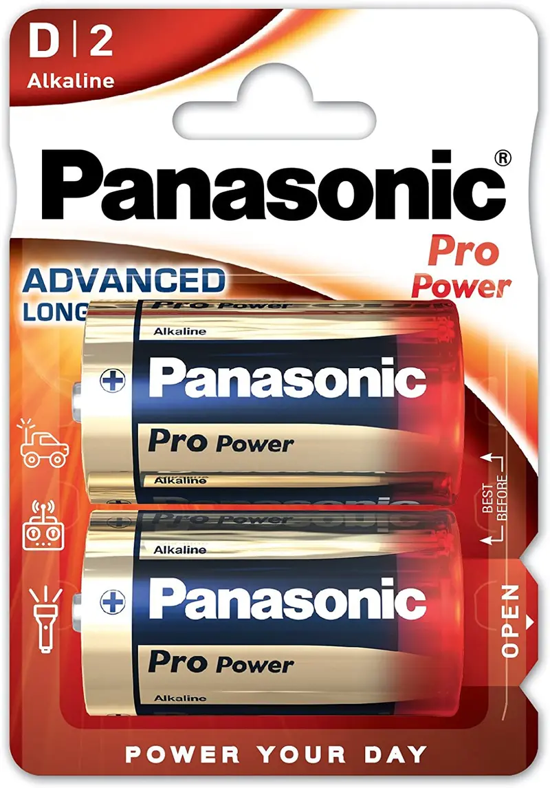 Pila alcalina Panasonic formato D blist 2 pz.