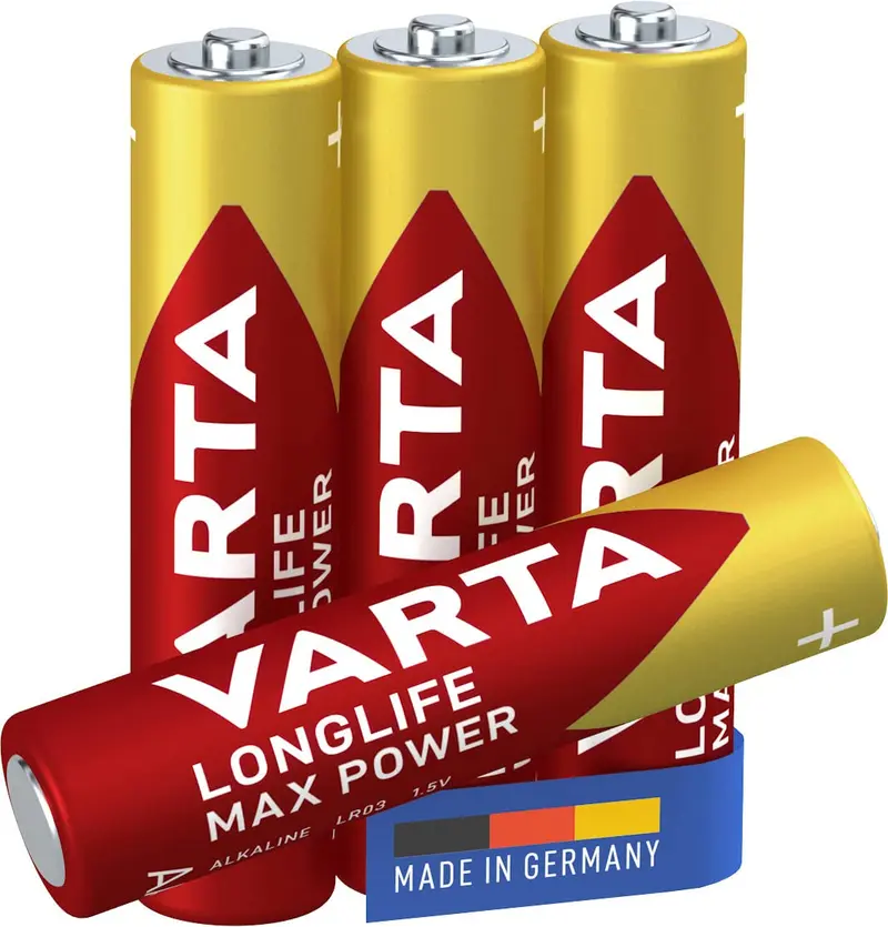 Pila alcalina VARTA formato AAA blist 4 pz. max tech