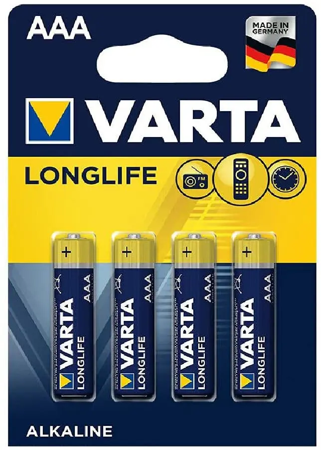 Pila alcalina VARTA formato AAA blist 4 pz.