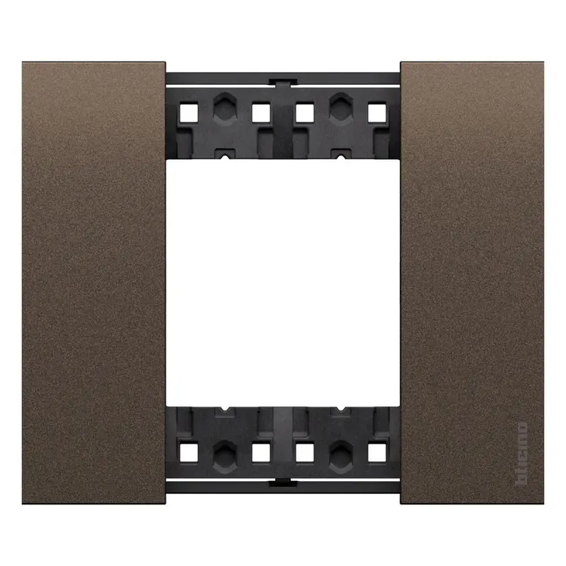Placca Living Now 2 moduli - Finitura Bronze - Materiale Zama Bticino KA4802KB