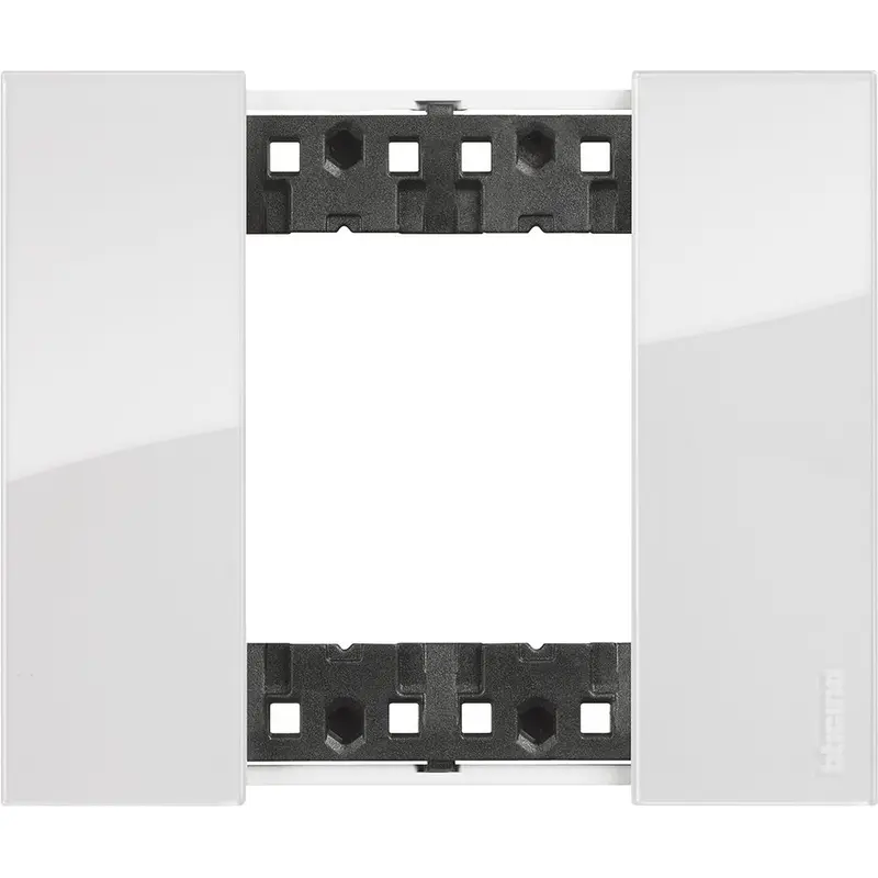 Placca Living Now 2 moduli - ghiaccio - materiale