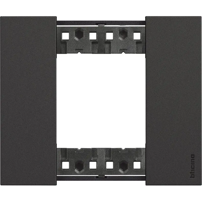 Placca Living Now 2 moduli - nero - materiale