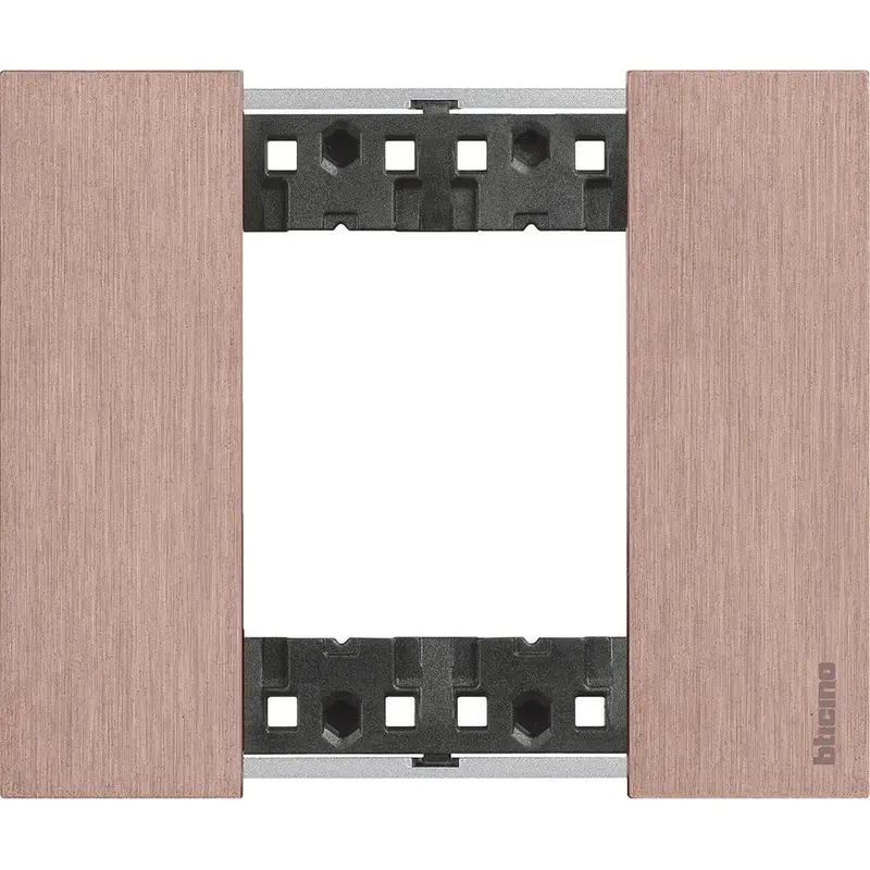 Placca Living Now 2 moduli - rame - materiale