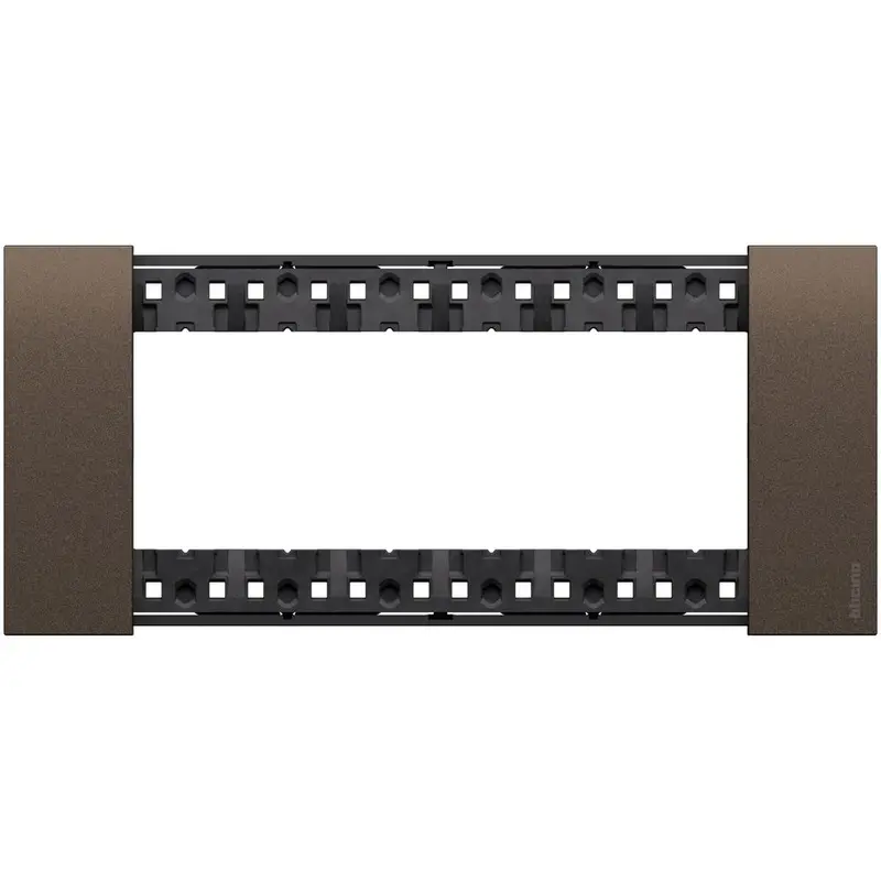 Placca Living Now 6 moduli - Finitura Bronze - Materiale Zama Bticino KA4806KB