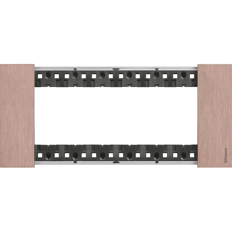 Placca Living Now 6 moduli - rame - materiale